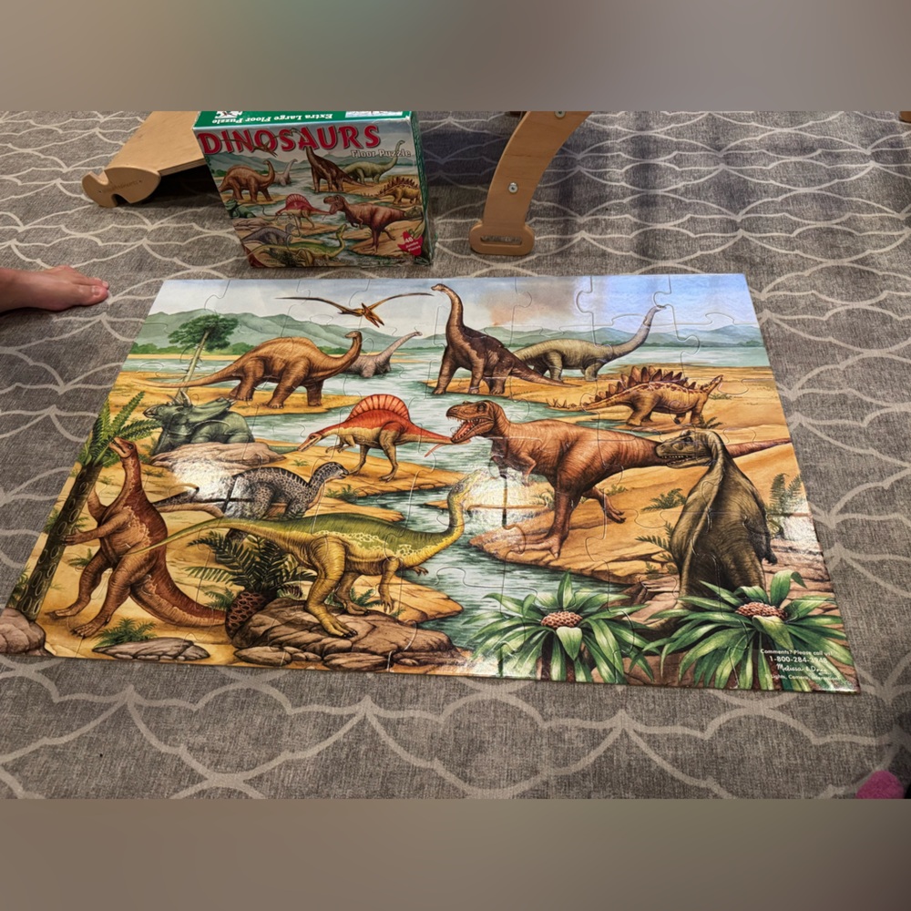 Melissa & Doug “Dinosaurs” 2’ x 3’ Floor Puzzle, jumbo pieces